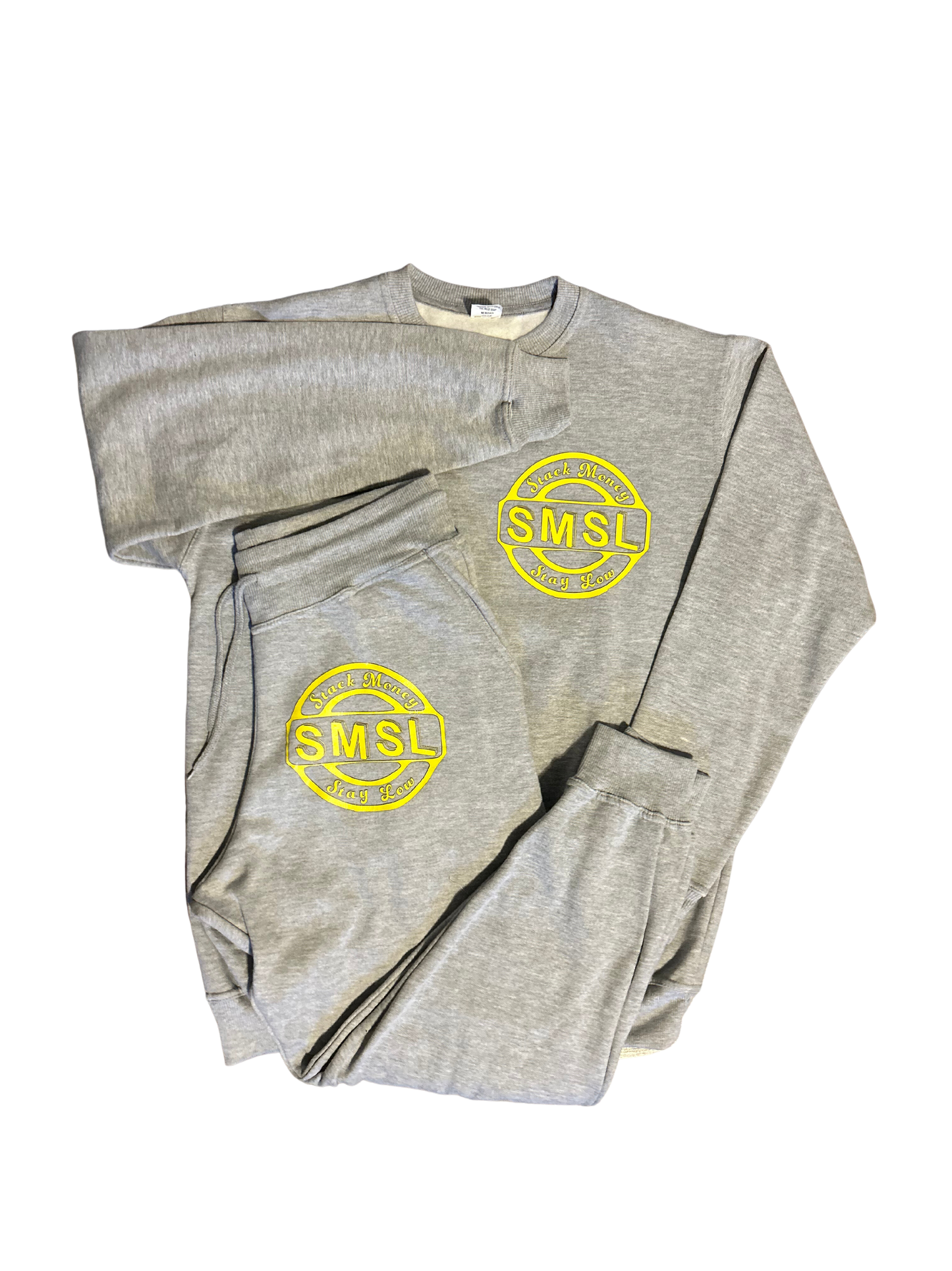 SMSL Yellow Signature Badge- Crew Neck Sweatsuit