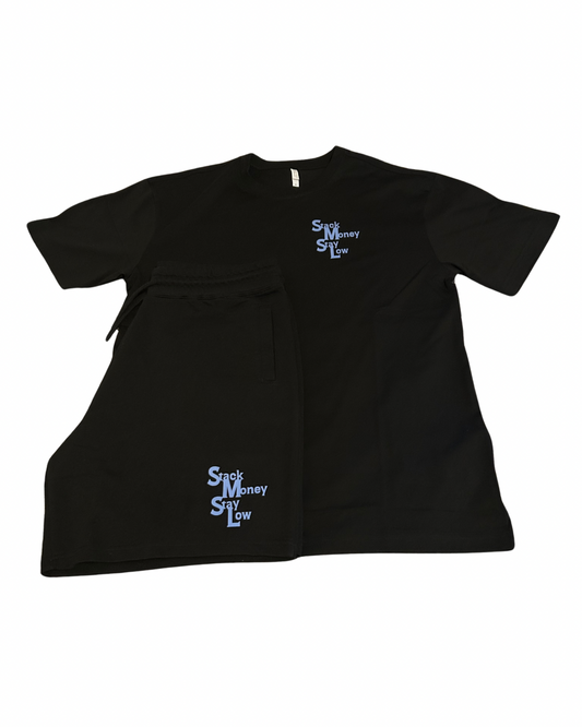 SMSL Signature Print T- Shirt & Shorts sets