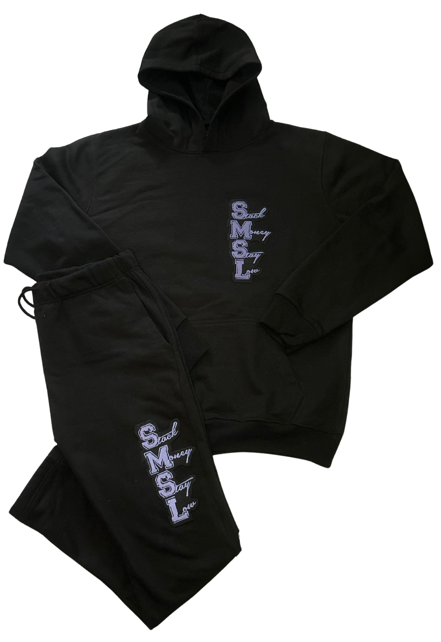 Stack Money Stay Low Patch Sweatsuit Set