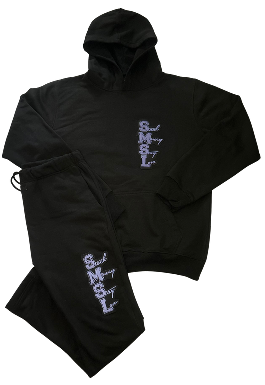 Stack Money Stay Low Patch Sweatsuit Set